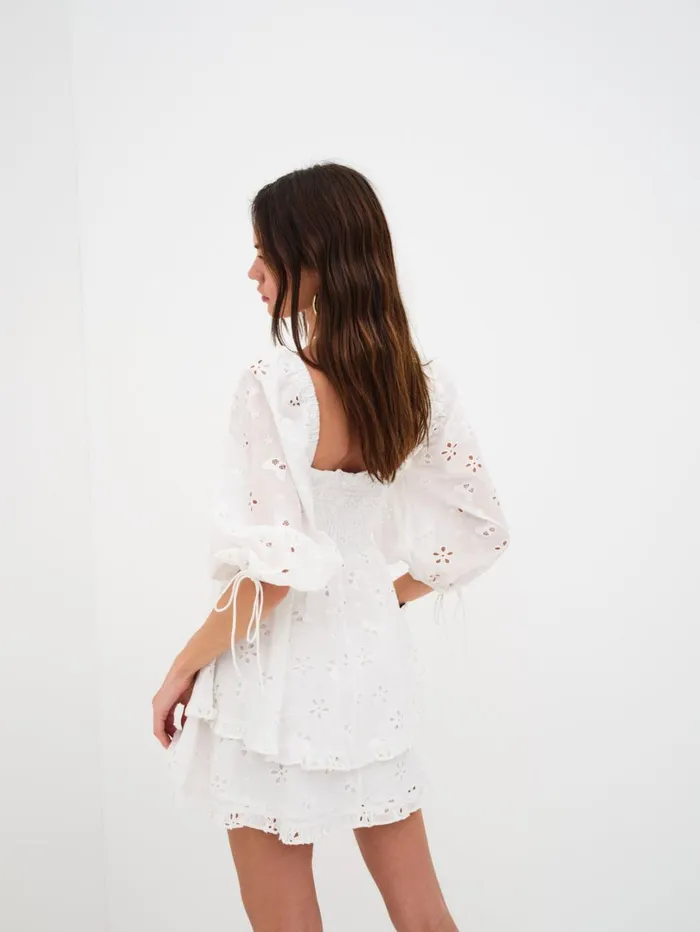 Women Fletcher Mini Dress White For Love and Lemons Dresses Women Fletcher Mini Dress White For Love and Lemons Dresses