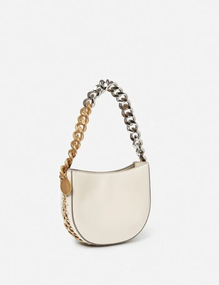 Women Frayme Small Shoulder Bag Pure White Stella McCartney Mini Bags And Clutches Women Frayme Small Shoulder Bag Pure White Stella McCartney Mini Bags And Clutches