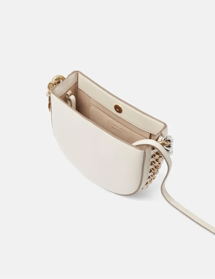 Women Frayme Small Shoulder Bag Pure White Stella McCartney Mini Bags And Clutches Women Frayme Small Shoulder Bag Pure White Stella McCartney Mini Bags And Clutches