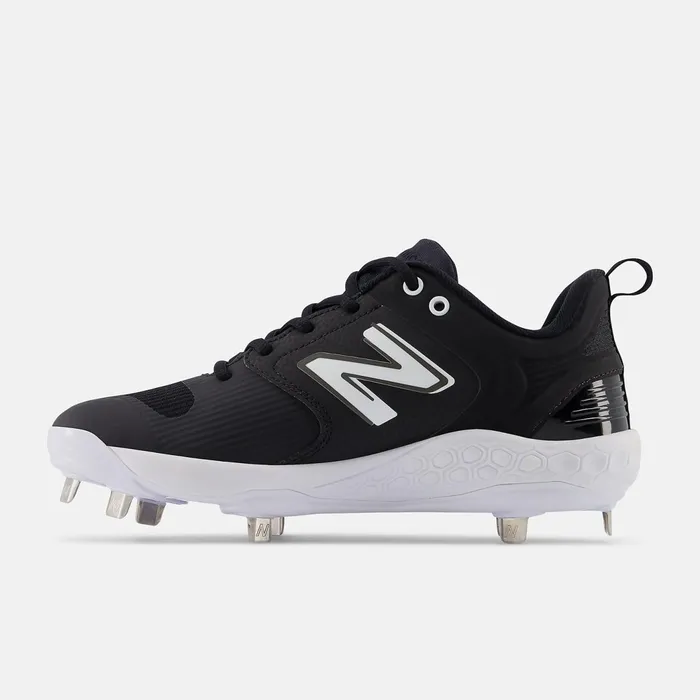 Women Fresh Foam X Velo V3 Metal Black With White New Balance Softball