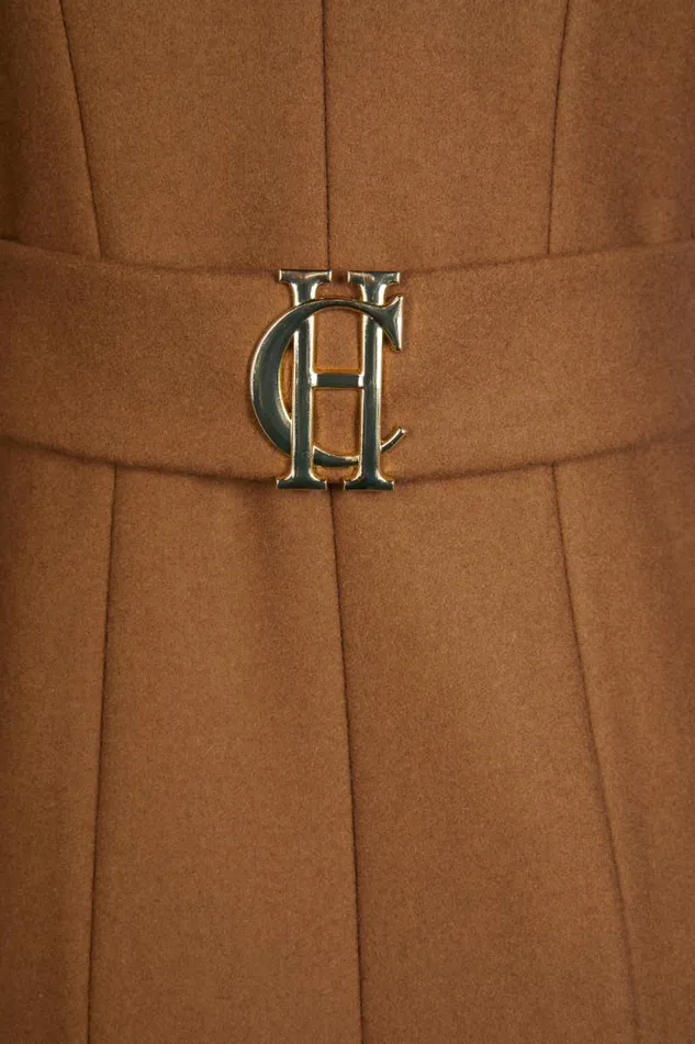 Women Full Length Regency Coat Dark Camel Holland Cooper Tailoring