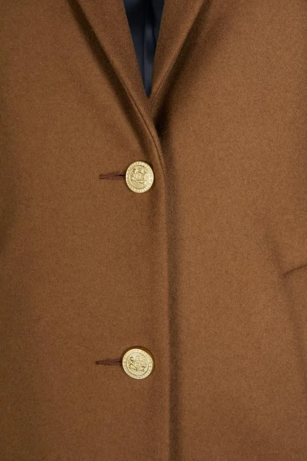 Women Full Length Regency Coat Dark Camel Holland Cooper Tailoring