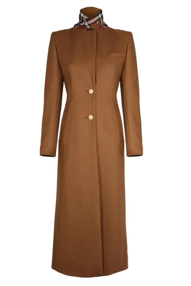 Women Full Length Regency Coat Dark Camel Holland Cooper Tailoring
