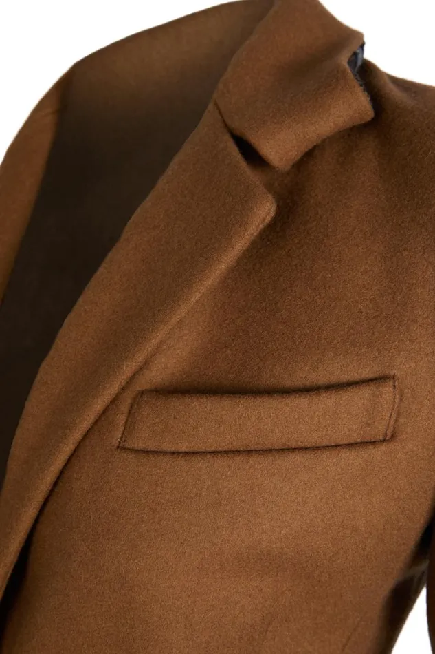 Women Full Length Regency Coat Dark Camel Holland Cooper Tailoring