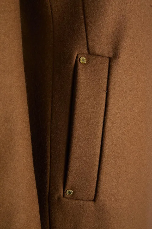 Women Full Length Regency Coat Dark Camel Holland Cooper Tailoring