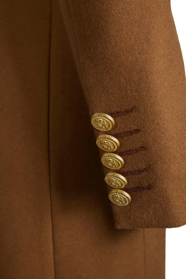 Women Full Length Regency Coat Dark Camel Holland Cooper Tailoring