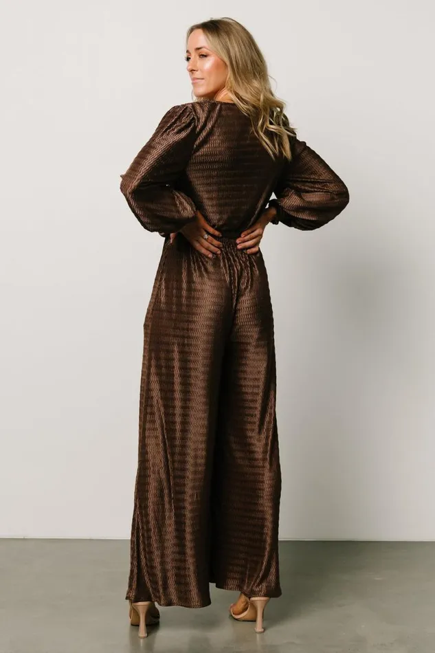 Women Gabriel Jumpsuit Brown Baltic Born Jumpsuits and Rompers Women Gabriel Jumpsuit Brown Baltic Born Jumpsuits and Rompers