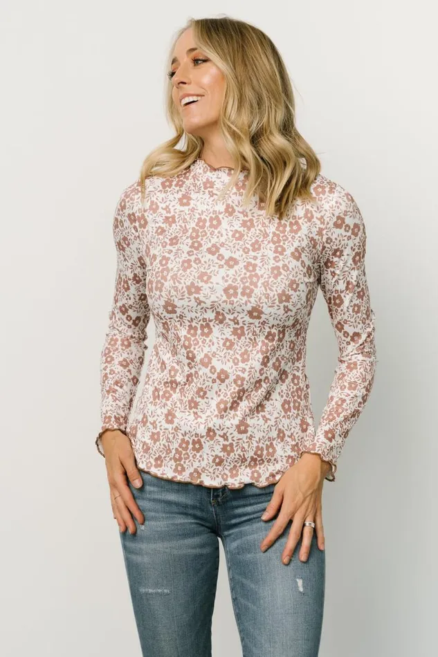 Women Gale Ribbed Top Mocha White Baltic Born Blouses and Shirts Women Gale Ribbed Top Mocha White Baltic Born Blouses and Shirts
