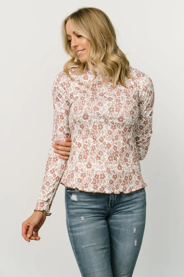 Women Gale Ribbed Top Mocha White Baltic Born Blouses and Shirts Women Gale Ribbed Top Mocha White Baltic Born Blouses and Shirts