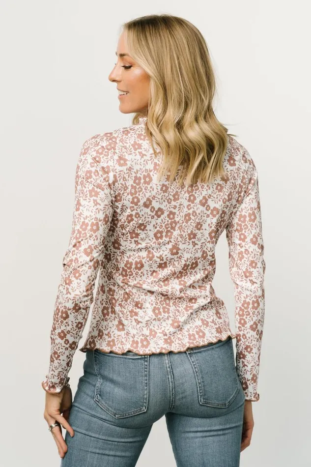 Women Gale Ribbed Top Mocha White Baltic Born Blouses and Shirts Women Gale Ribbed Top Mocha White Baltic Born Blouses and Shirts