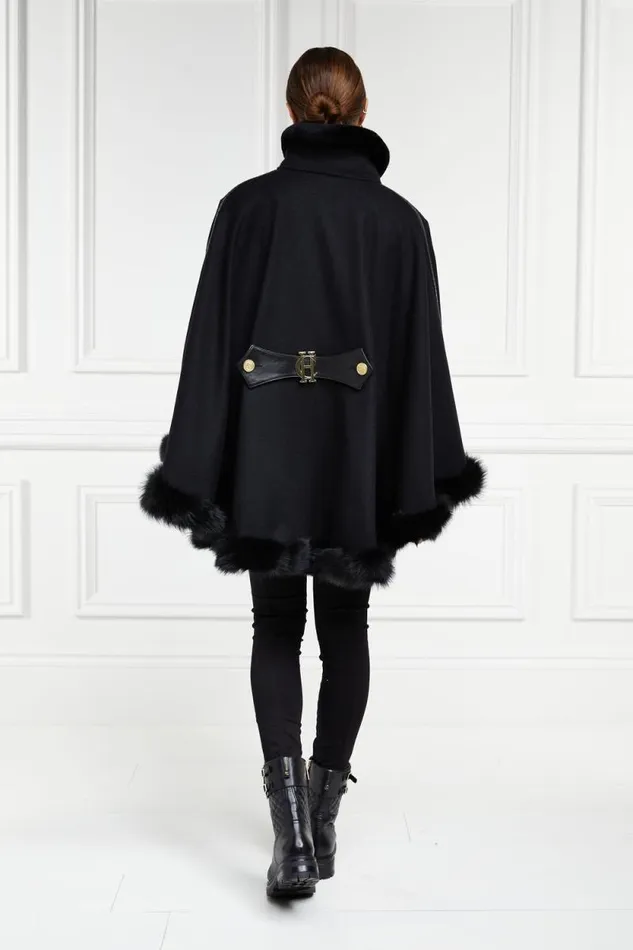 Women Gold Label Chiltern Cape Soft Black Holland Cooper Capes