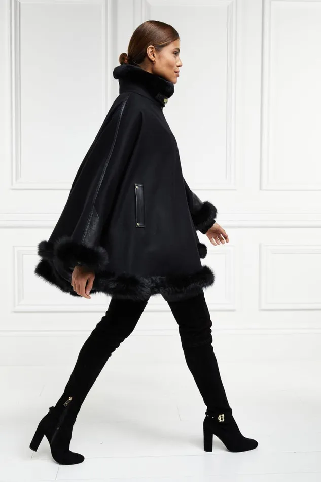 Women Gold Label Chiltern Cape Soft Black Holland Cooper Capes