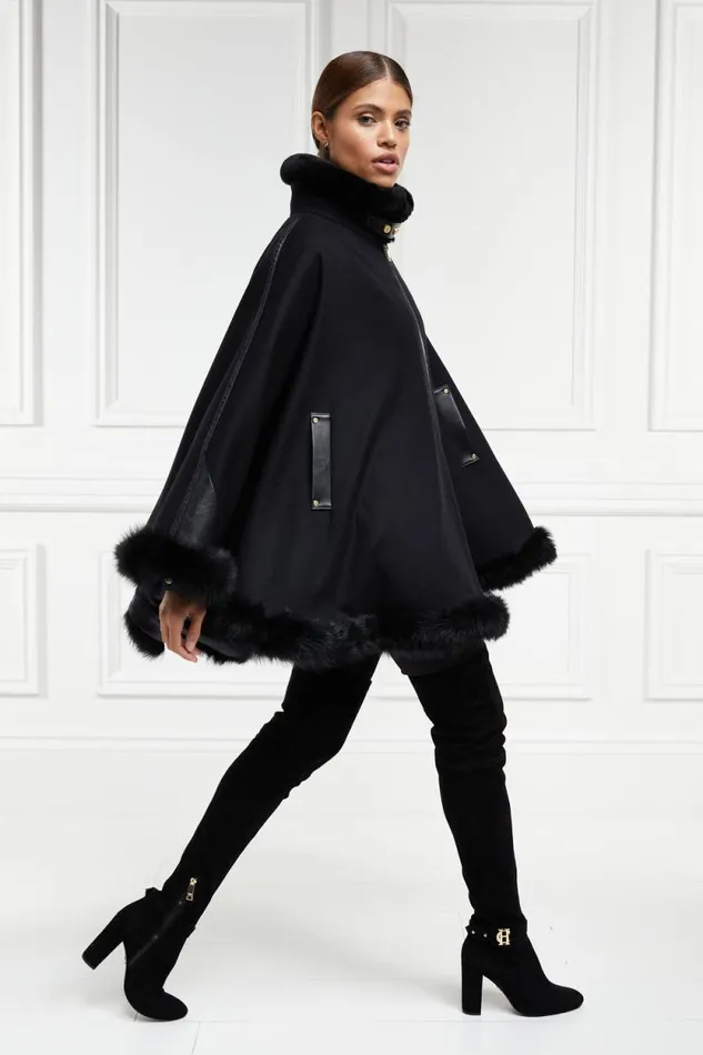 Women Gold Label Chiltern Cape Soft Black Holland Cooper Capes