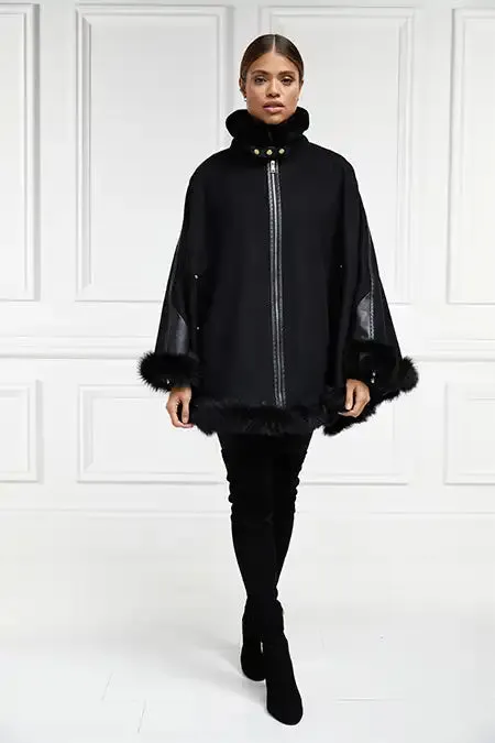 Women Gold Label Chiltern Cape Soft Black Holland Cooper Capes
