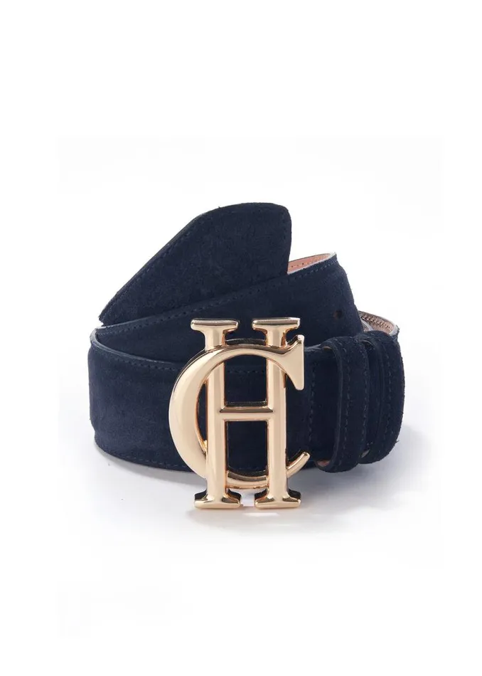 Women HC Classic Belt Suede Navy Holland Cooper Belts