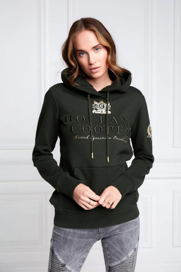 Women HC Heritage Hoodie Racing Green Holland Cooper Hoodies