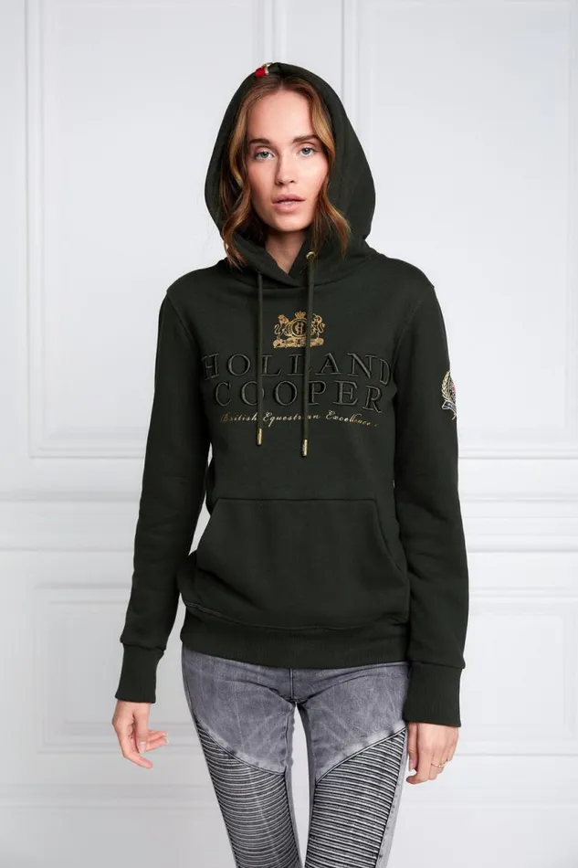 Women HC Heritage Hoodie Racing Green Holland Cooper Hoodies