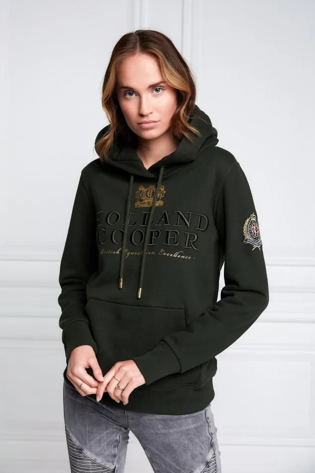 Women HC Heritage Hoodie Racing Green Holland Cooper Hoodies