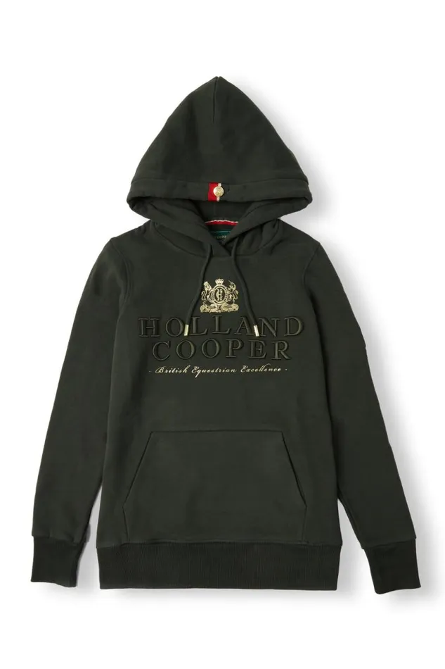 Women HC Heritage Hoodie Racing Green Holland Cooper Hoodies