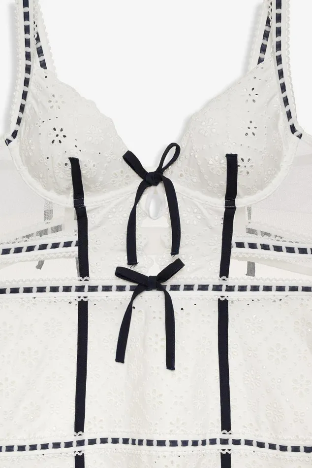 Women Heather Slip Dress White For Love and Lemons Lingerie