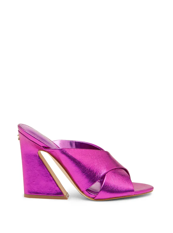 Women Heels GUESS Purple Metallic Kiddy Heels Women Heels GUESS Purple Metallic Kiddy Heels