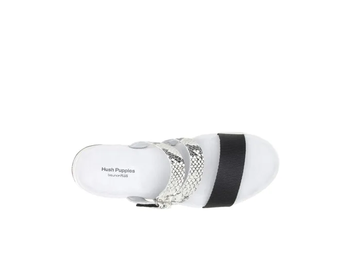 Women Hush Puppies Andi Slide Snake Leatherblack Sandals Women Hush Puppies Andi Slide Snake Leatherblack Sandals