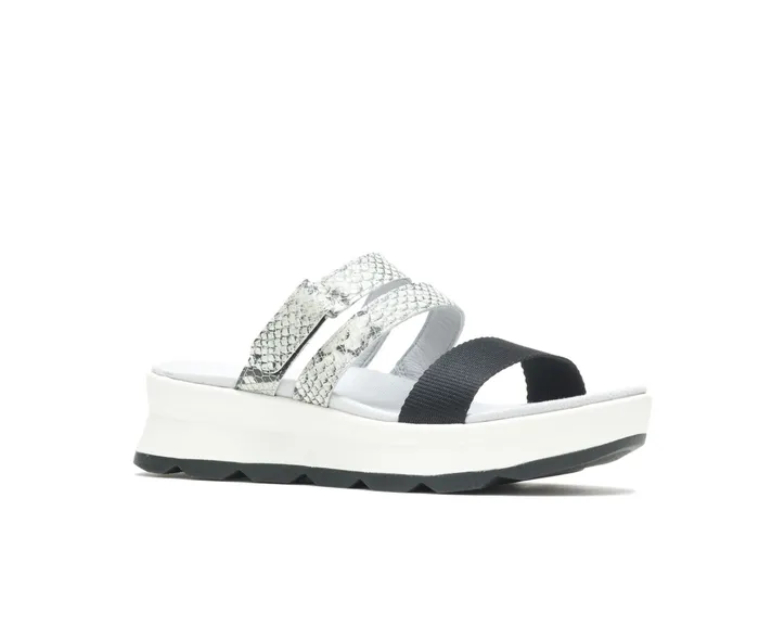 Women Hush Puppies Andi Slide Snake Leatherblack Sandals Women Hush Puppies Andi Slide Snake Leatherblack Sandals