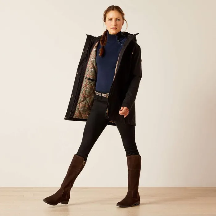 Women Jackets and Vests Ariat Argentium Parka Black Women Jackets and Vests Ariat Argentium Parka Black