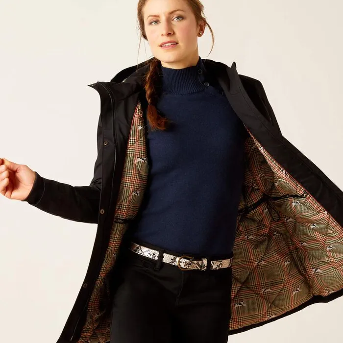 Women Jackets and Vests Ariat Argentium Parka Black Women Jackets and Vests Ariat Argentium Parka Black