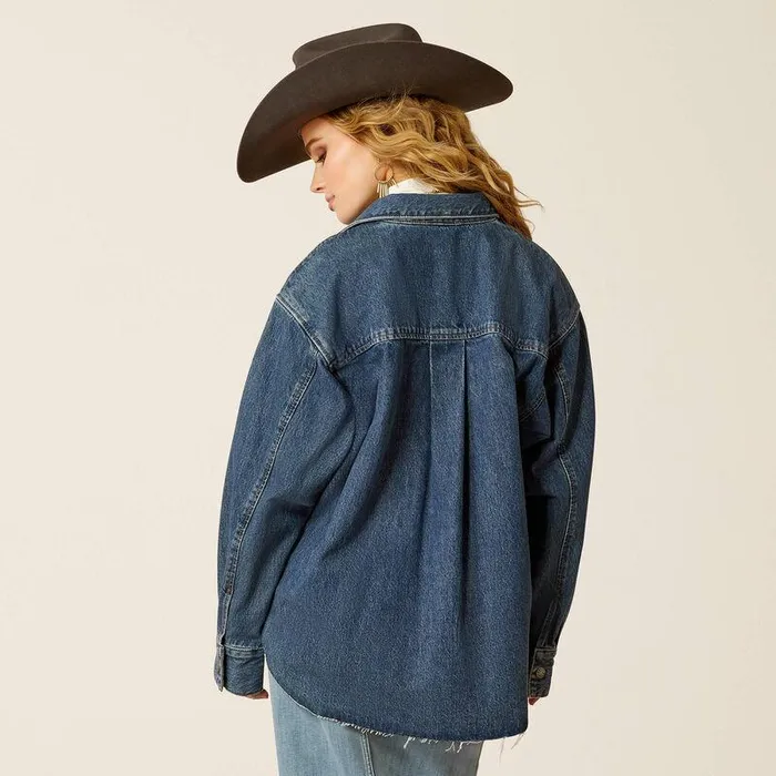 Women Jackets and Vests Ariat Denim Shirt Jacket Hesperia Women Jackets and Vests Ariat Denim Shirt Jacket Hesperia