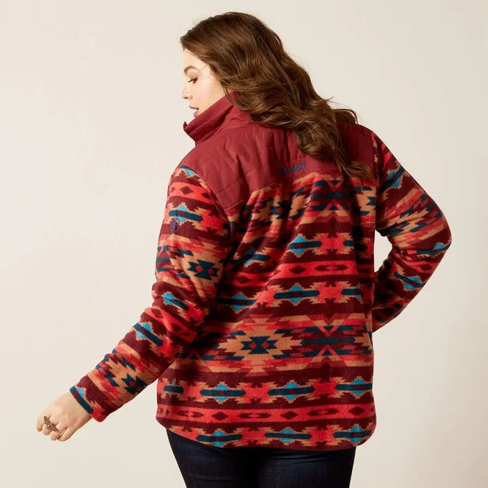 Women Jackets and Vests Ariat Prescott Fleece Jacket Campfire Print