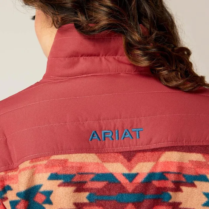 Women Jackets and Vests Ariat Prescott Fleece Jacket Campfire Print