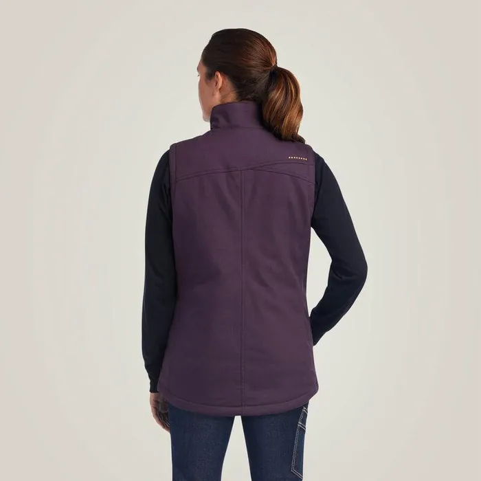 Women Jackets and Vests Ariat Rebar DuraCanvas Insulated Vest Plum Perfect Women Jackets and Vests Ariat Rebar DuraCanvas Insulated Vest Plum Perfect