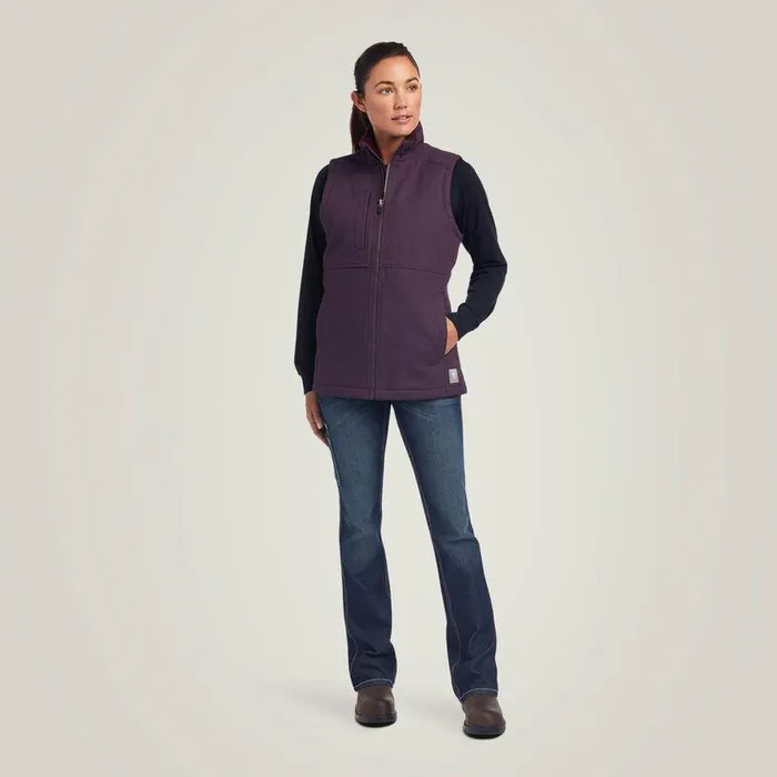 Women Jackets and Vests Ariat Rebar DuraCanvas Insulated Vest Plum Perfect Women Jackets and Vests Ariat Rebar DuraCanvas Insulated Vest Plum Perfect