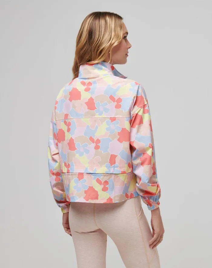 Women Jackets TravisMathew GIRLS WEEKEND TECH WOVEN JACKET Lime Multi