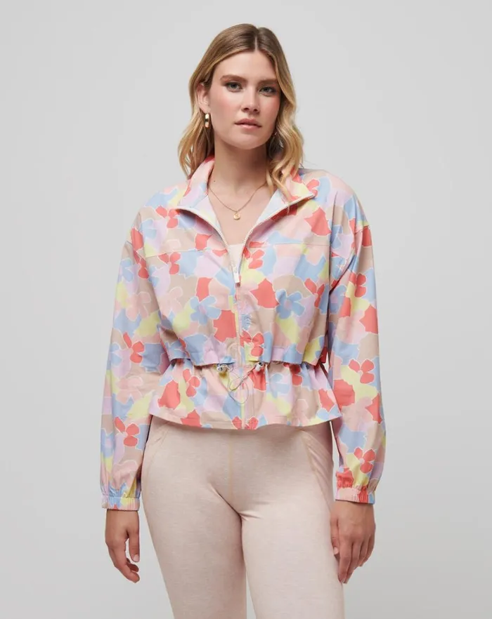 Women Jackets TravisMathew GIRLS WEEKEND TECH WOVEN JACKET Lime Multi