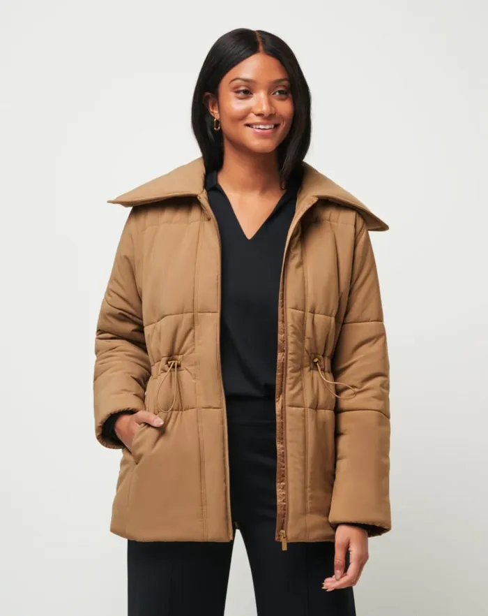 Women Jackets TravisMathew MONT BLANC LONG PUFFER Tigers Eye Women Jackets TravisMathew MONT BLANC LONG PUFFER Tigers Eye