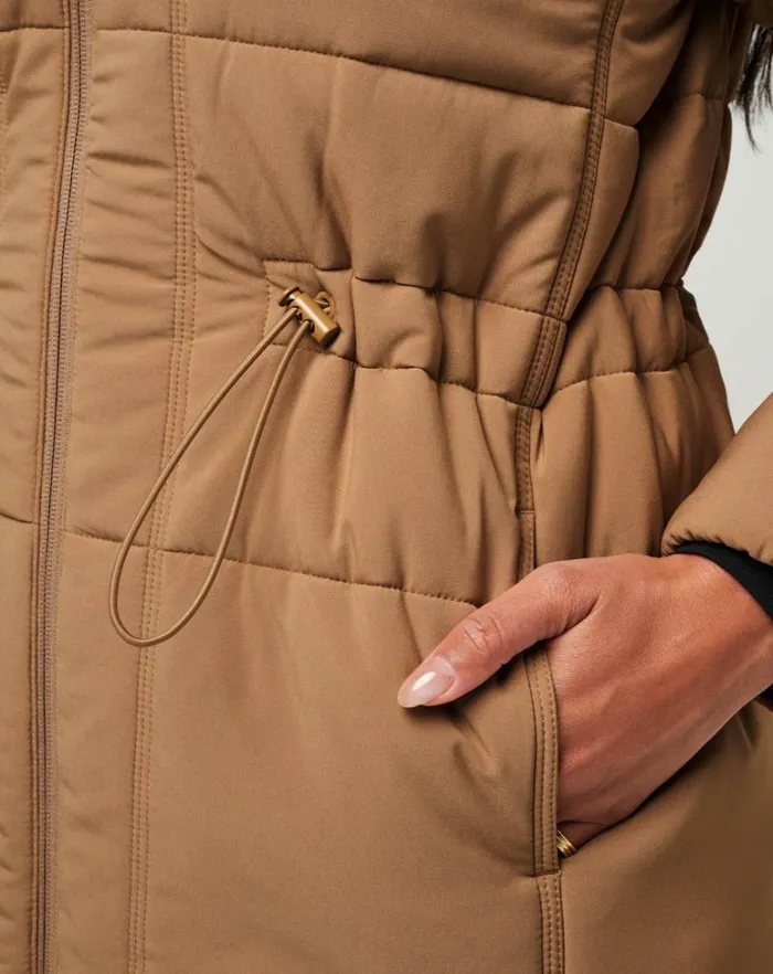 Women Jackets TravisMathew MONT BLANC LONG PUFFER Tigers Eye Women Jackets TravisMathew MONT BLANC LONG PUFFER Tigers Eye