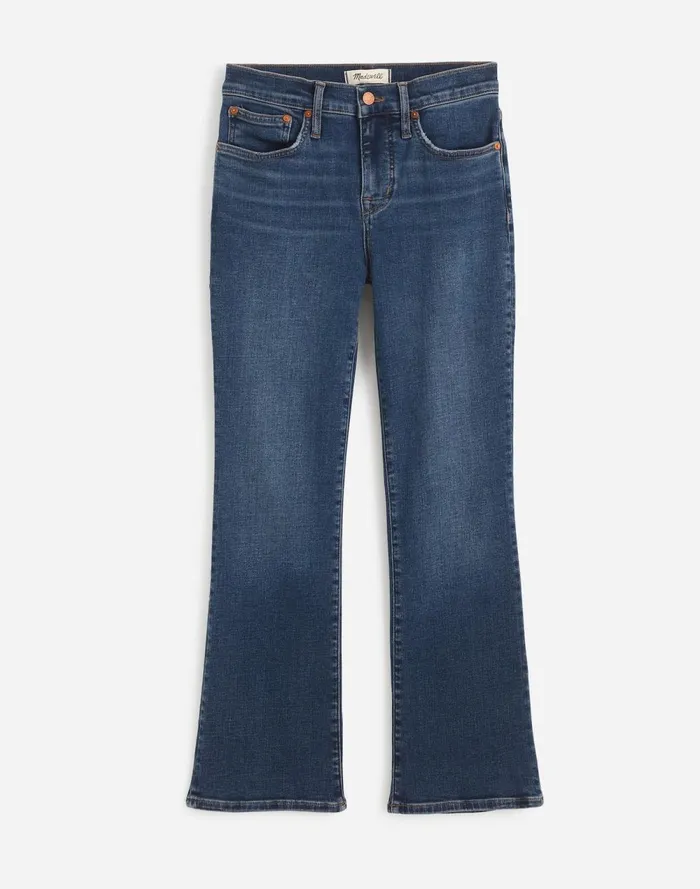 Women Jeans Madewell Kick Out Crop Jeans Lenoir Wash