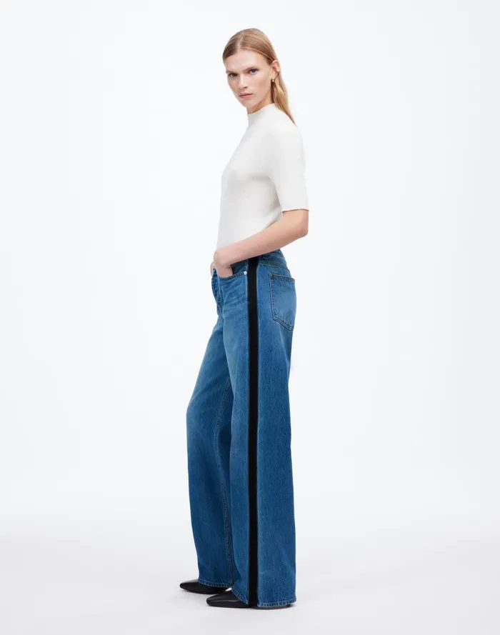 Women Jeans Madewell LowSlung Baggy Jeans Fennbrook Wash