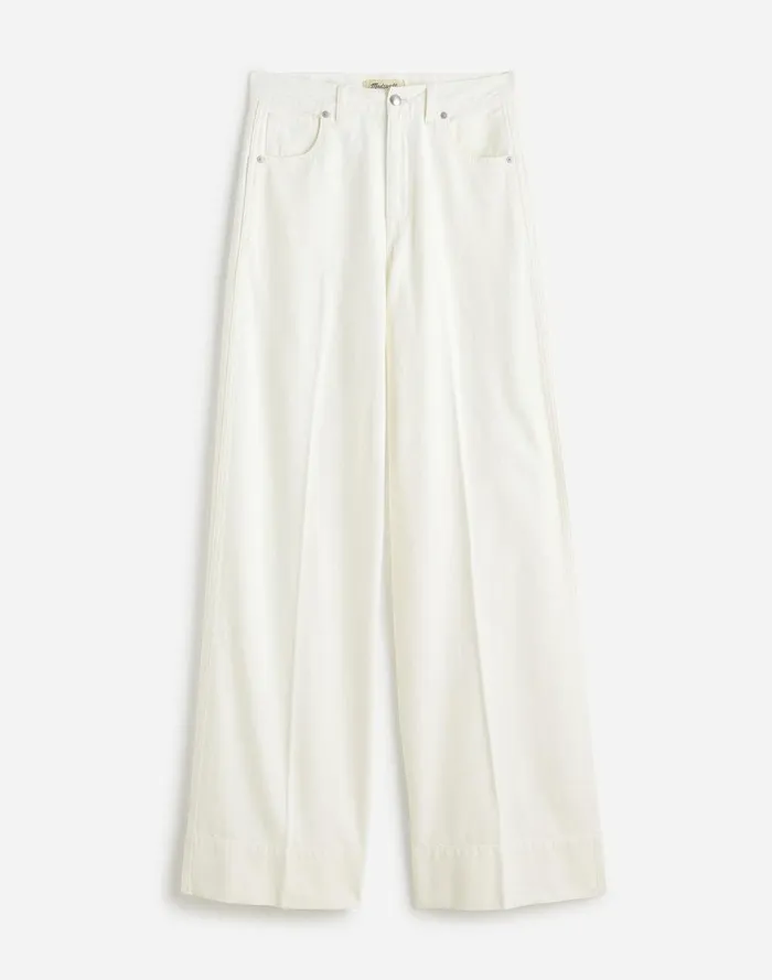 Women Jeans Madewell SuperwideLeg Jeans True White