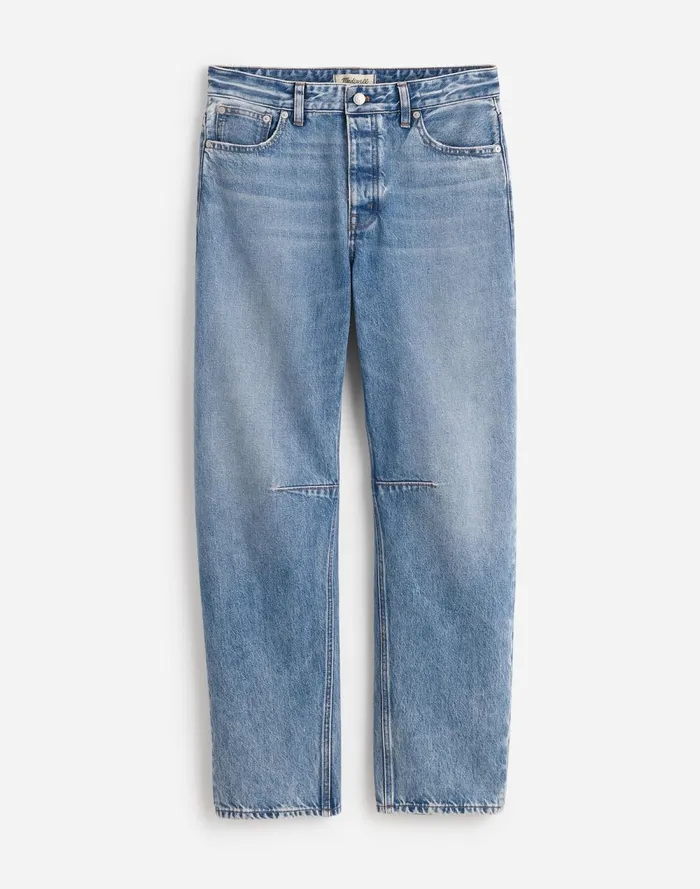 Women Jeans Madewell The Darted BarrelLeg Jean Dobbins Wash