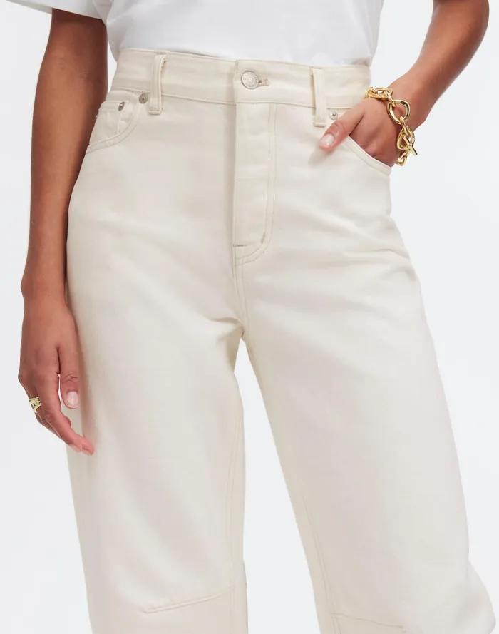 Women Jeans Madewell The Darted BarrelLeg Jean Vintage Canvas