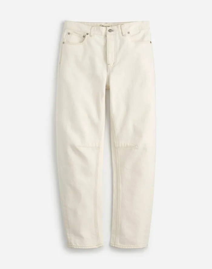 Women Jeans Madewell The Darted BarrelLeg Jean Vintage Canvas