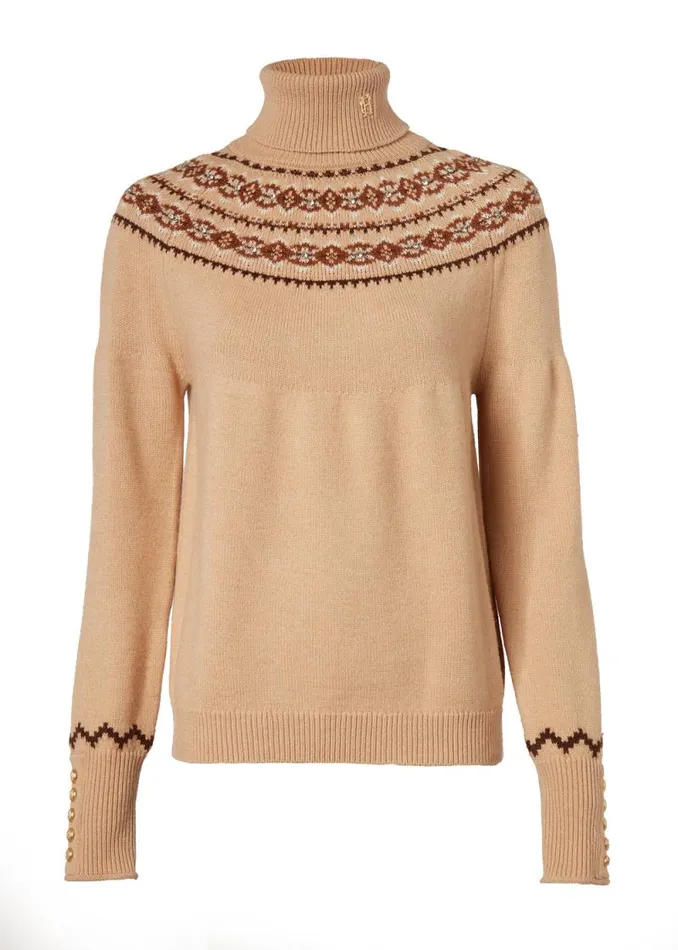 Women Jennifer Roll Neck Knit Camel Holland Cooper Knitwear Women Jennifer Roll Neck Knit Camel Holland Cooper Knitwear