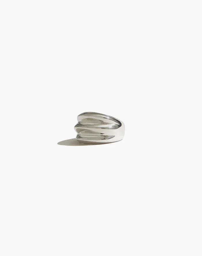 Women Jewelry Madewell Maslo Jewelry Triple Ring Sterling Silver Silver