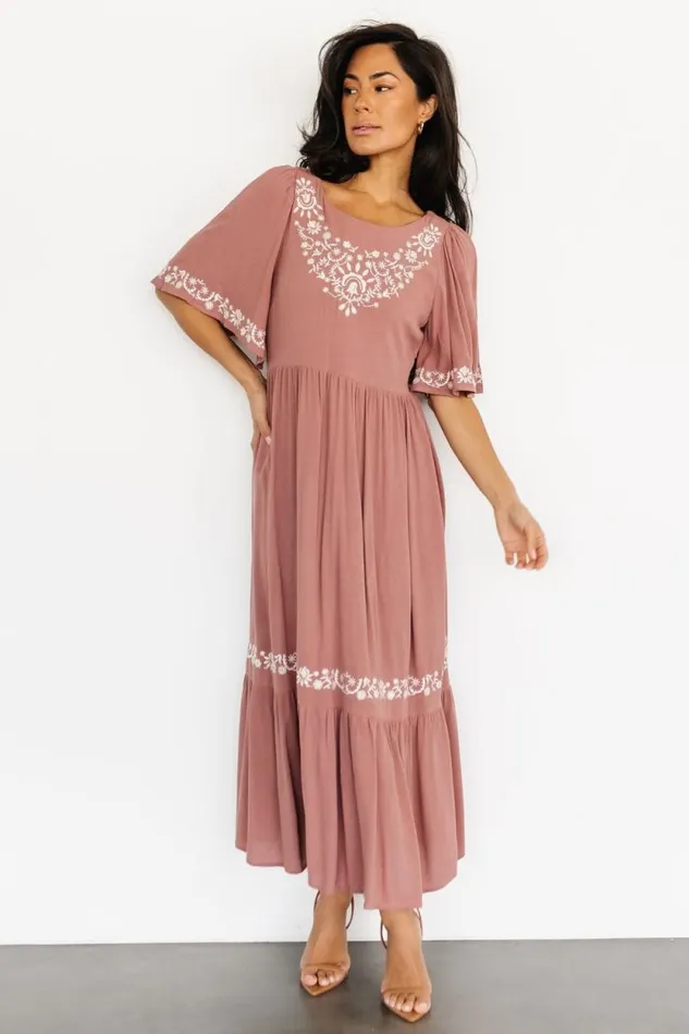 Women Jocelyn Maxi Dress Dusty Mauve Baltic Born Maxi Dresses Women Jocelyn Maxi Dress Dusty Mauve Baltic Born Maxi Dresses