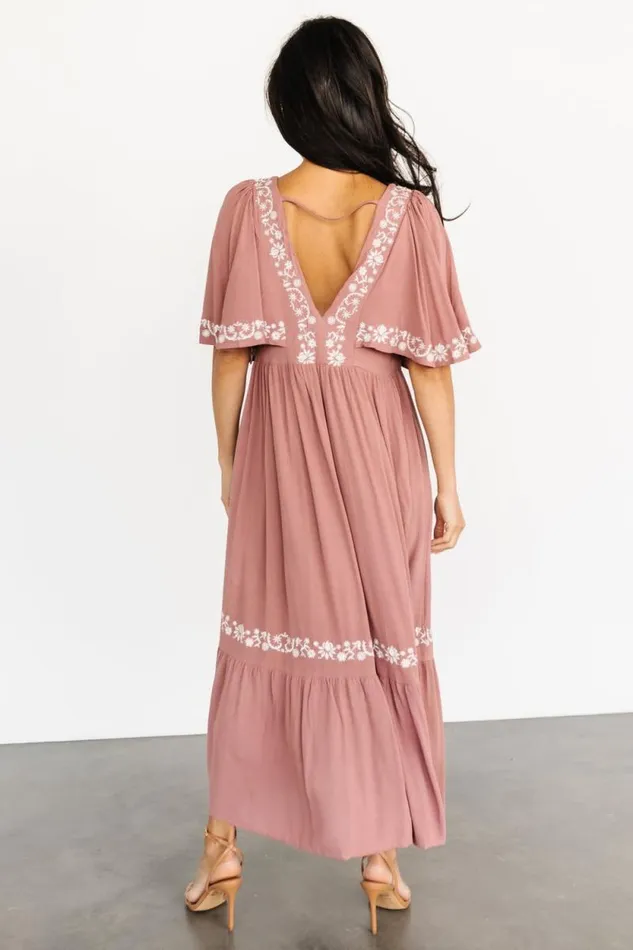 Women Jocelyn Maxi Dress Dusty Mauve Baltic Born Maxi Dresses Women Jocelyn Maxi Dress Dusty Mauve Baltic Born Maxi Dresses