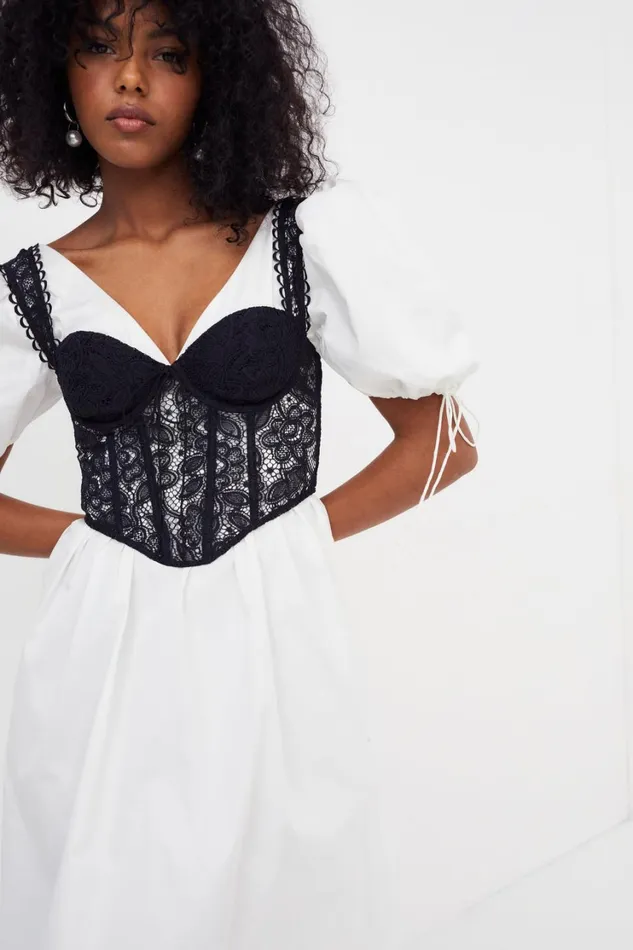 Women Jocelyn Midi Dress White For Love and Lemons Dresses