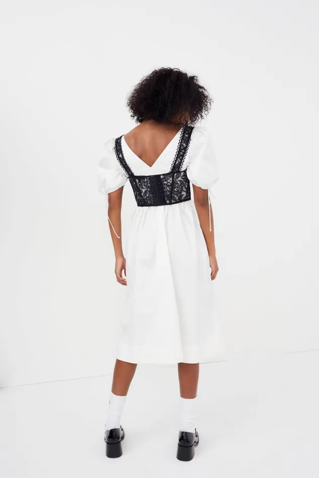 Women Jocelyn Midi Dress White For Love and Lemons Dresses